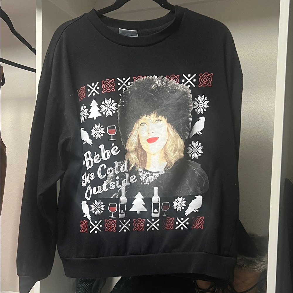 Schitts creek Moira rose Christmas Bébé Black Graphic ugly Sweater